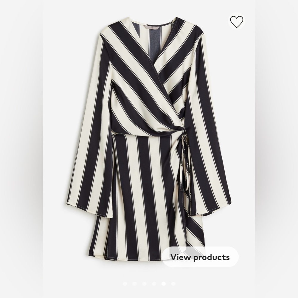 H&M Satin Wrap Dress